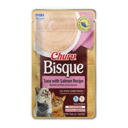 Inaba Churu Bisque Tuna with Salmon Recipe - Крем супа за котка с риба тон и сьомга 40 гр