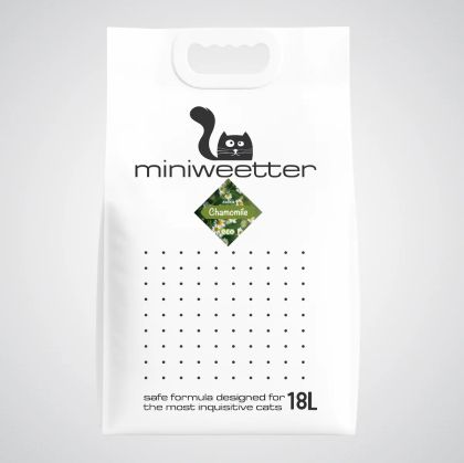 Miniweetter Natural - Биоразградима соева котешка тоалетна 18l