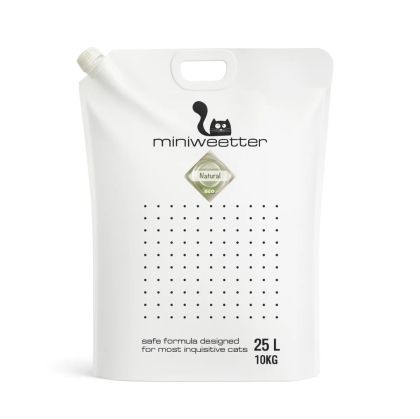 Miniweetter Natural - Биоразградима соева котешка тоалетна 25l