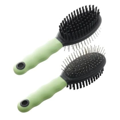 Ferplast GRO 5798 – Комбинирана двойна четка с метални зъби и четина, за котки