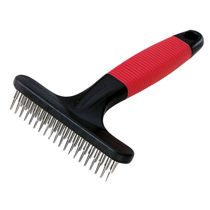 Ferplast GRO 5874 – двуредов гребен с метални въртящи се зъбци 