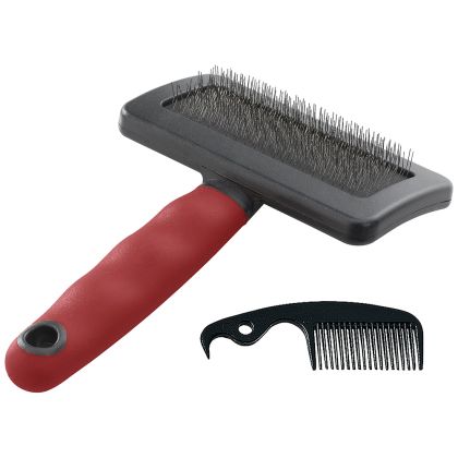Ferplast GRO 5946 – Четка за фино разресване в комплект с гребенче за почистване (голяма)