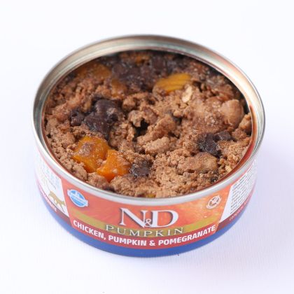 N&D CAT CHICKEN & PUMPKIN & POMEGRANATE 70ГР – за котки над 1г, с пиле, тиква и нар