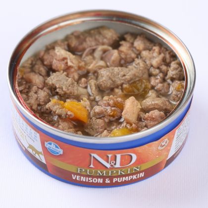 N&D CAT VENISON & PUMPKIN 70ГР – за котки над 1 година, с еленово месо и тиква