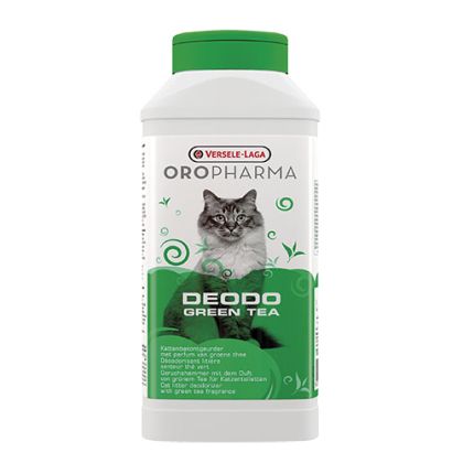 OroPharma Deodo Green tea 750g - дезодорант на прах за котешка тоалетна с аромат на зелен чай