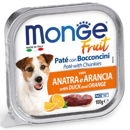MONGE FRUIT Duck & Oranges 100g – терин с патешко и портокал