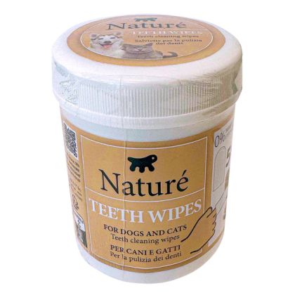 NATURÉ TEETH WIPES 50 бр.- Мокри кърпички /напръстник/ за почистване на зъби за кучета и котки
