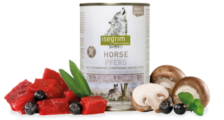 ISEGRIM 0.4 кг куче конско, арония и гъби