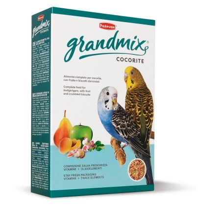 Padovan Grandmix Cocorite 1kg - Висококачествена храна за вълнисти папагали