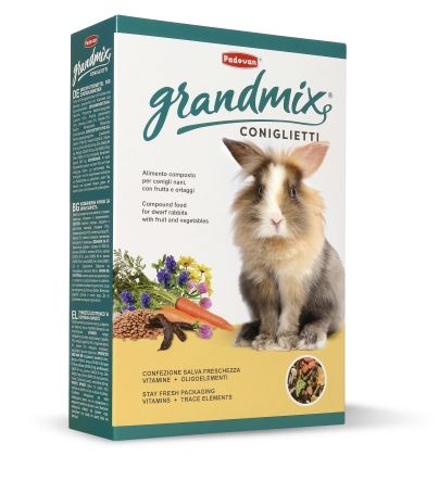 Padovan Grandmix Coniglietti 850g - Пълноценна храна за декоративни зайци