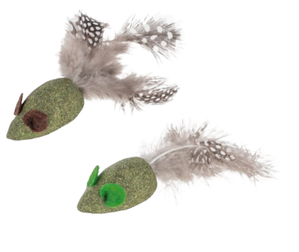 Kerbl - Pet CatNip - Мишлета от пресован Catnip и пера, 2 бр.