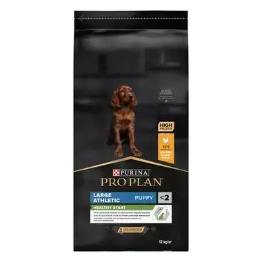 PURINA® PRO PLAN® Dog Large Puppy Athletic HEALTHY START за малки кученца от едри атлетични породи, суха храна, с високо съдържание на пиле