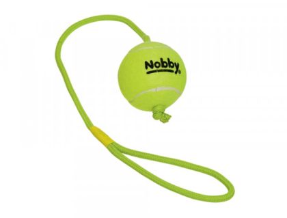 Nobby Играчка въже с тенис топка р-р L ф 7.5см. / 70см.