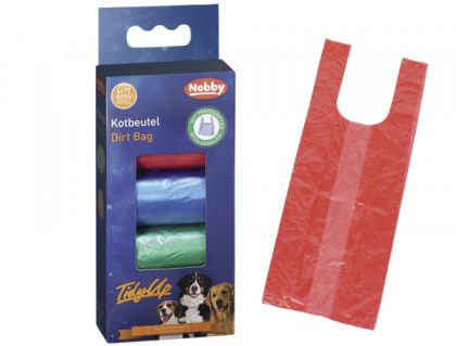 Nobby Хигиенни торбички с дръжки 4 ролки с 15 бр. различни цветове