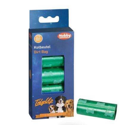 Nobby Хигиенни торбички TidyUp с кокалчета зелени 4 х 15 бр.