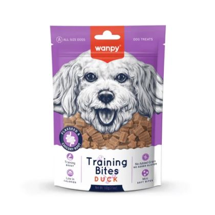 Wanpy Training Bites - лакомства за кучета с патешко месо, подходящи за тренировка, 100гр