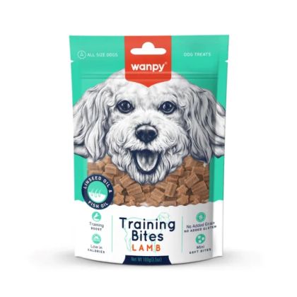 Wanpy Training Bites - лакомства за кучета с агнешко месо, подходящи за тренировка, 100 гр