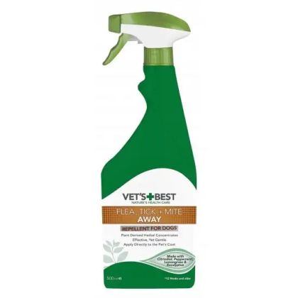 Vet's Best Flea, Tick and Mite Spray спрей за куче срещу бълхи и кърлежи, 500 мл
