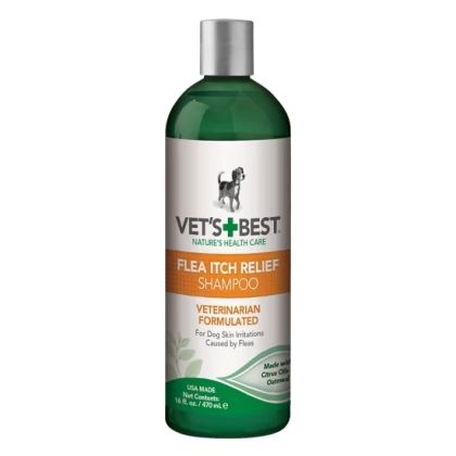 Vet's Best Flea Itch Relief Shampoo шампоан за облекчаване при ухапвания от бълхи, 470 мл