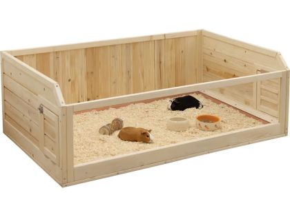 Kerbl Luxury wooden home for Guinea pigs - Луксозен дървен дом за Морски свинчета 114 / 76 / 40 см