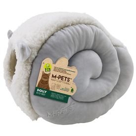 M-pets - Dolly Eco Grey - Пухкаво легло хралупа за котка в сиво