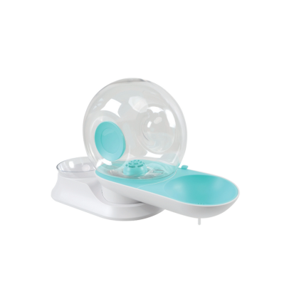 M-Pets - SNAIL COMBI Food & Water Dispenser - комбинирана хранилка и поилка за куче или котка Охлюв 2.8 л синя