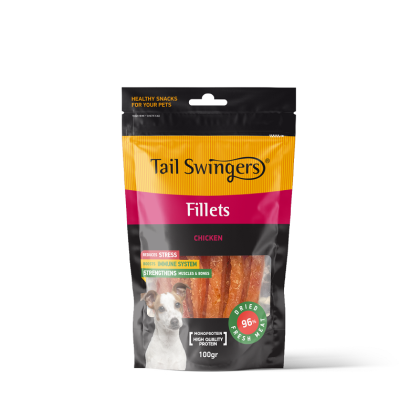 TAIL SWINGERS Soft Chicken Fillets Slices - 100гр пилешки ленти