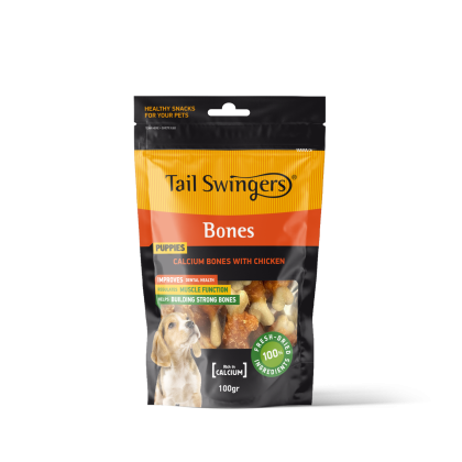 TAIL SWINGERS Calcium Bones with Chicken - 100гр калциеви кокалчета с пилешко