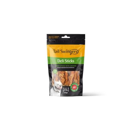 TAIL SWINGERS Deli Stick with Chicken- 100гр кожени мини солети с пиле