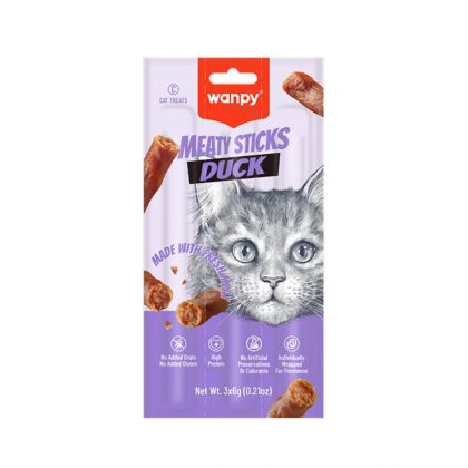 Wanpy cat meat sticks 3бр саламени пръчици с патешко