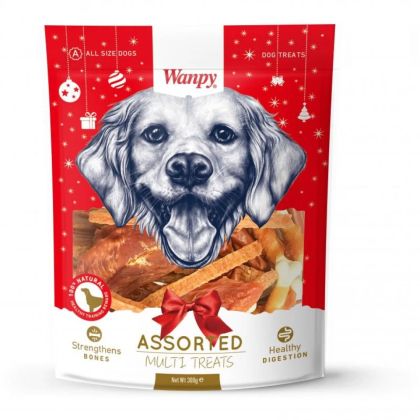 Wanpy Christmas Assorted Multi Treats 300гр- коледен микс от най-предпочитаните лакомства на Wanpy