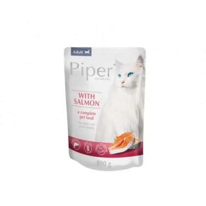 Piper Cat Sterilised 100гр пауч за котки със сьомга