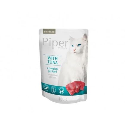 Piper Cat Sterilised 100гр пауч - за кастрирани котки с риба тон
