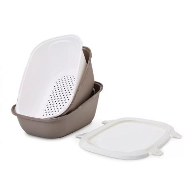 Savic Тоалетна Simba Sift два съда + решетка, с борд, за едри породи котки, 64 х 46 х 31см
