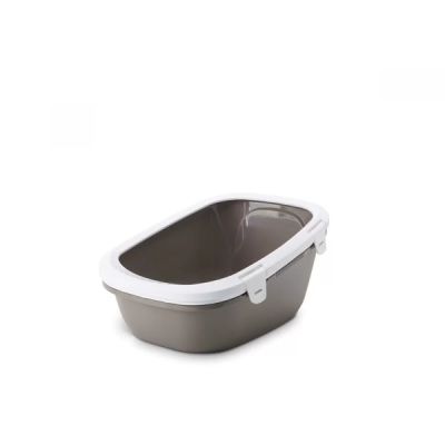 Savic Тоалетна Simba Sift два съда + решетка, с борд, за едри породи котки, 64 х 46 х 31см