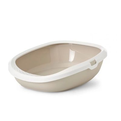 Savic котешка тоалетна  Gizmo L  52 х 39.5 х 15 см, синьо с бял борд