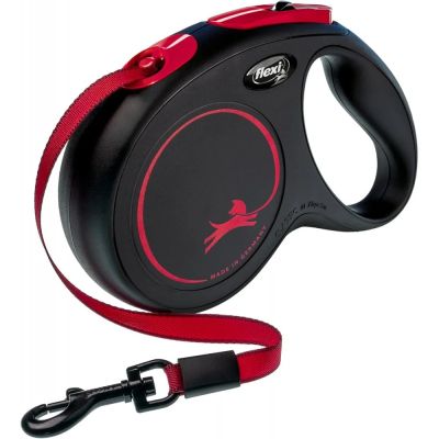 flexi Classic Black Fire M Tapе лента, до 25кг, черно/червено