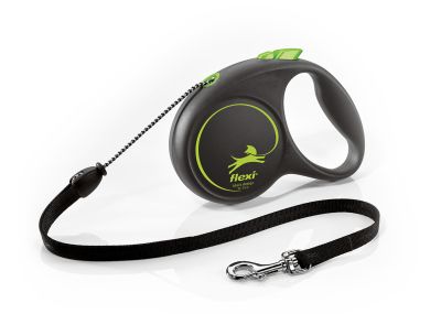Автоматичен повод  flexi Black Design М  - 5м въже, до 20кг