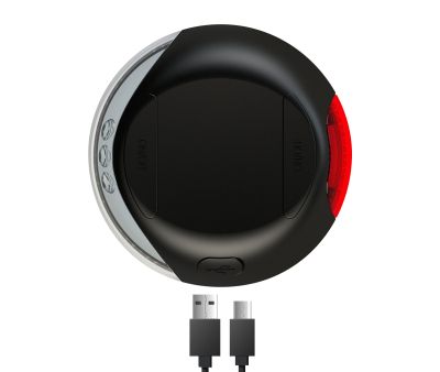 LED оветление за повод  flexi  черно  -  бяла и червена светлина