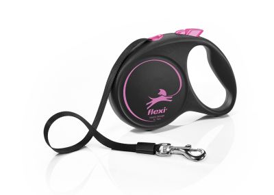 Автоматичен повод  flexi Black Design М  - 5м лента, до 25кг
