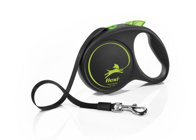 Автоматичен повод  flexi Black Design М  - 5м лента, до 25кг