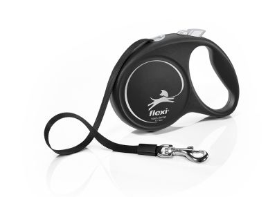 Автоматичен повод  flexi Black Design М  - 5м лента, до 25кг