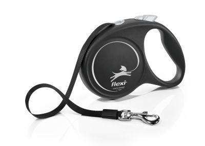 Автоматичен повод  flexi Black Design L  - 5м лента, до 50кг