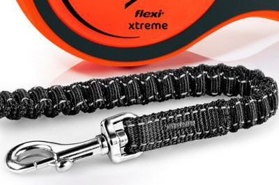 Автоматичен повод  flexi Xtreme XS  - 3м лента, до 15кг - цвят оранж