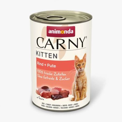 Carny Kitten 400 гр - консервирана храна за малки котета говеждо и пуйка
