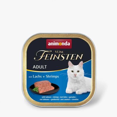 Vom Feinsten Adult 100гр – пастет за котки със сьомга + скариди