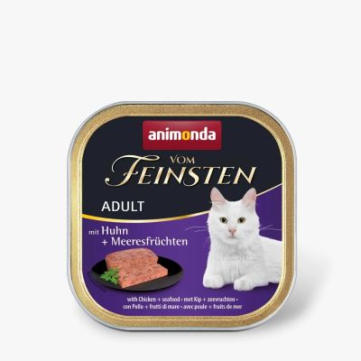 Vom Feinsten Adult 100гр – пастет за котки с пиле + морски дарове