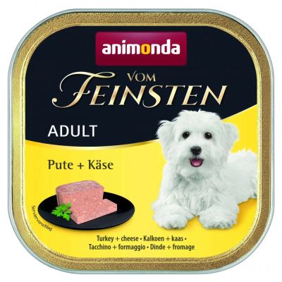 Vom Feinsten Turkey + Cheese 150гр - пастет с пуйка и сирене за израснали кучета