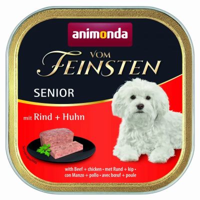 Vom Feinsten Senior 150gr - пастет с телешко + пиле за възрастно куче