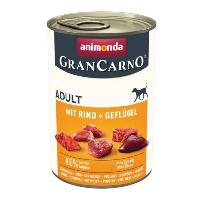  Gran Carno Dog Adult - говеждо и птиче  за израснали кучета